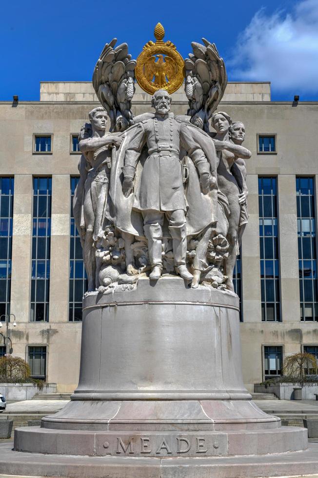 memorial de george gordon meade, en washington, dc en honor a george meade, un oficial militar de carrera de pennsylvania, 2022 foto