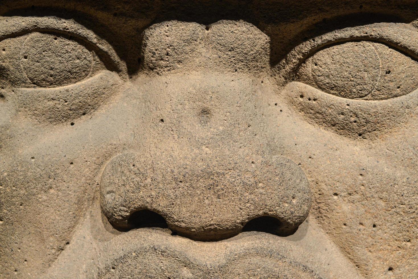 Stone Carved Olmec Head in Mexico City, 2022 photo