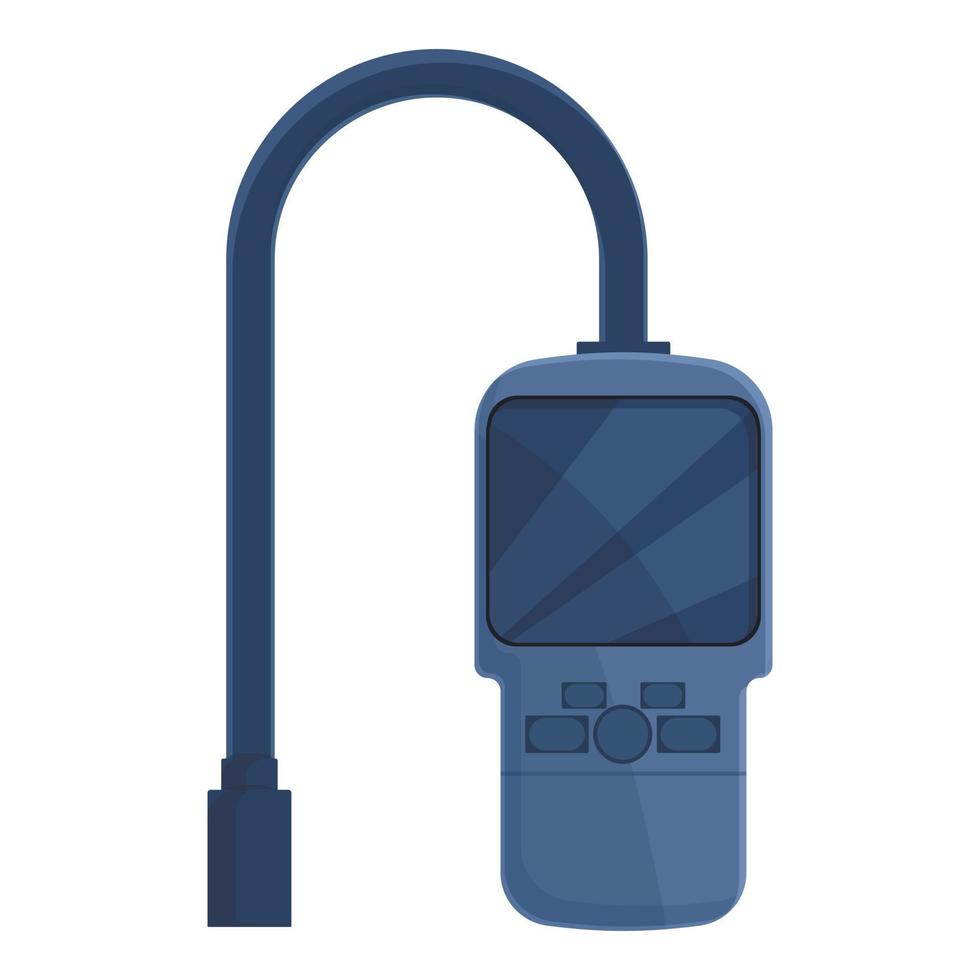 Wired gas detector icon cartoon vector. Leak monitor vector