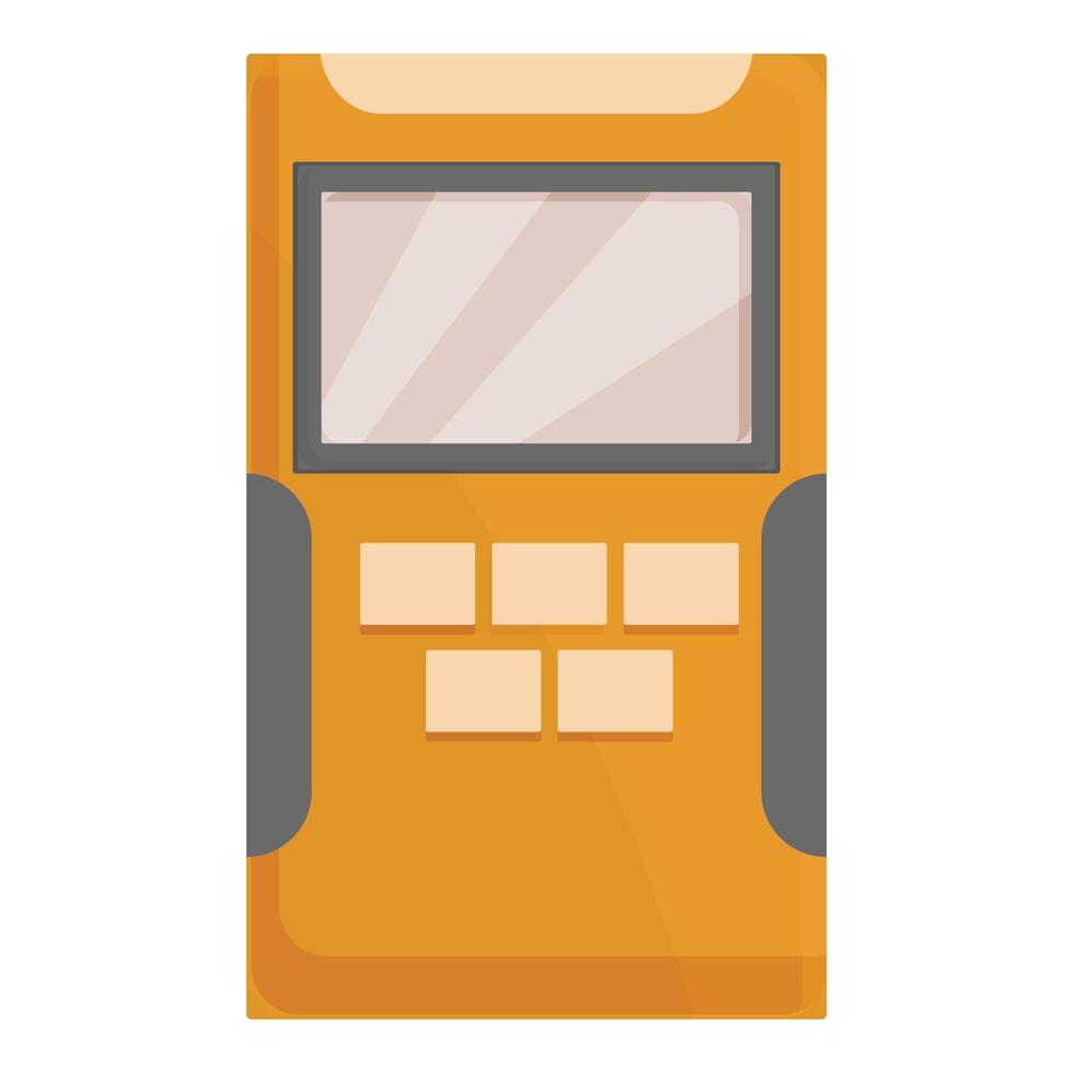 Electronic gas detector icon cartoon vector. Monitor meter vector