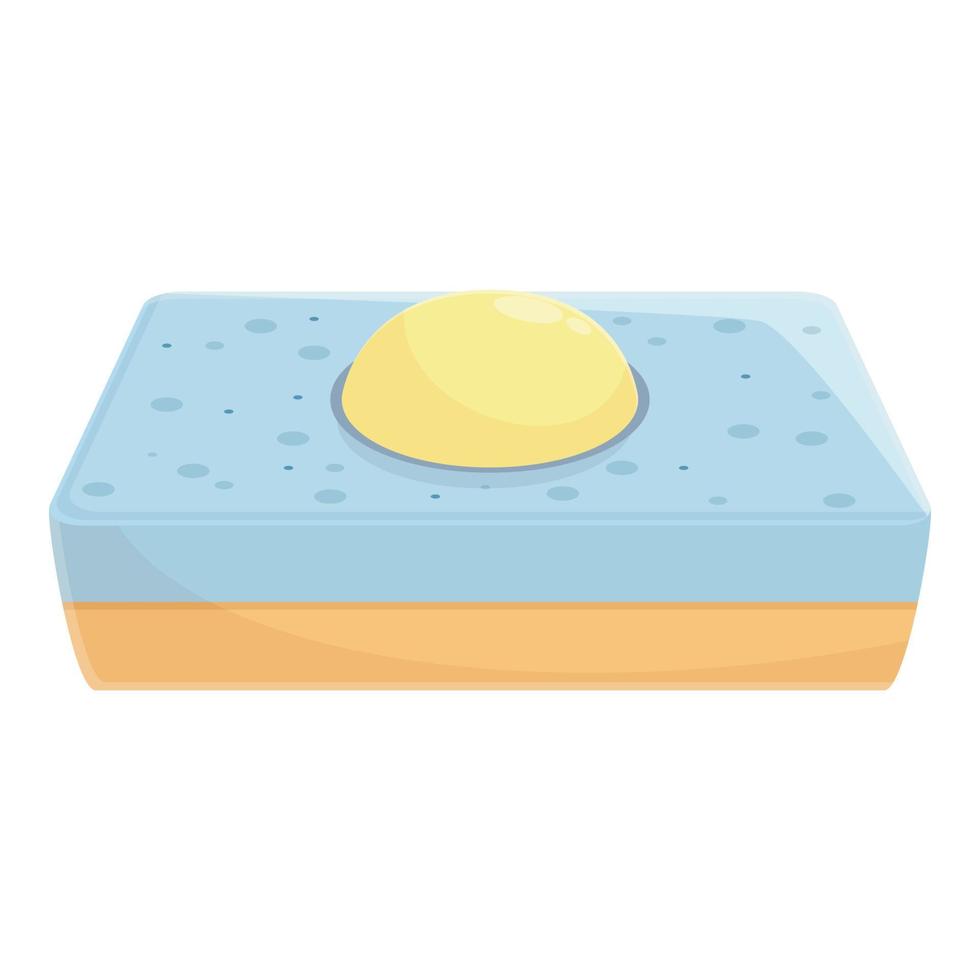 Gel sponge icon cartoon vector. Cleaner container vector