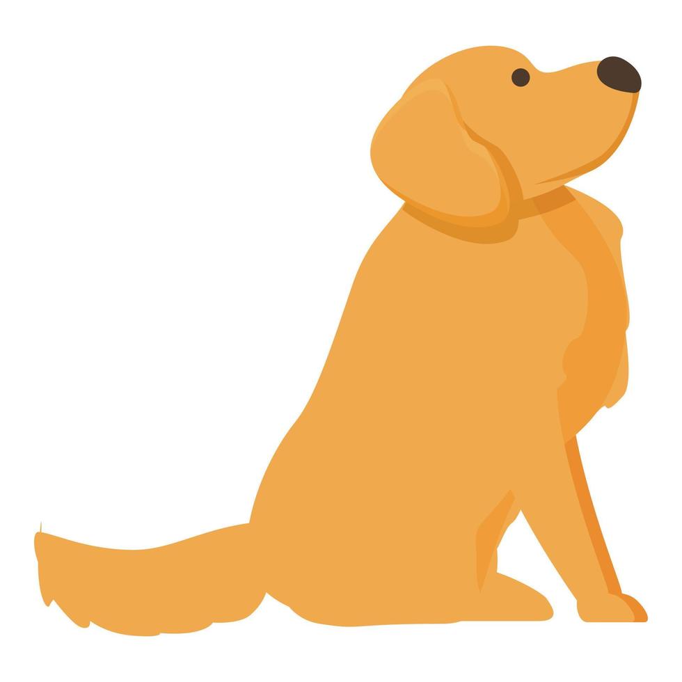 vector de dibujos animados de icono de perro doméstico. mascota canina