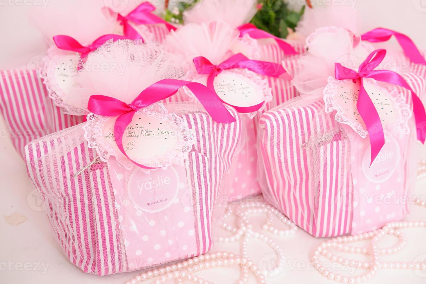 beautiful gift basket as a background photo