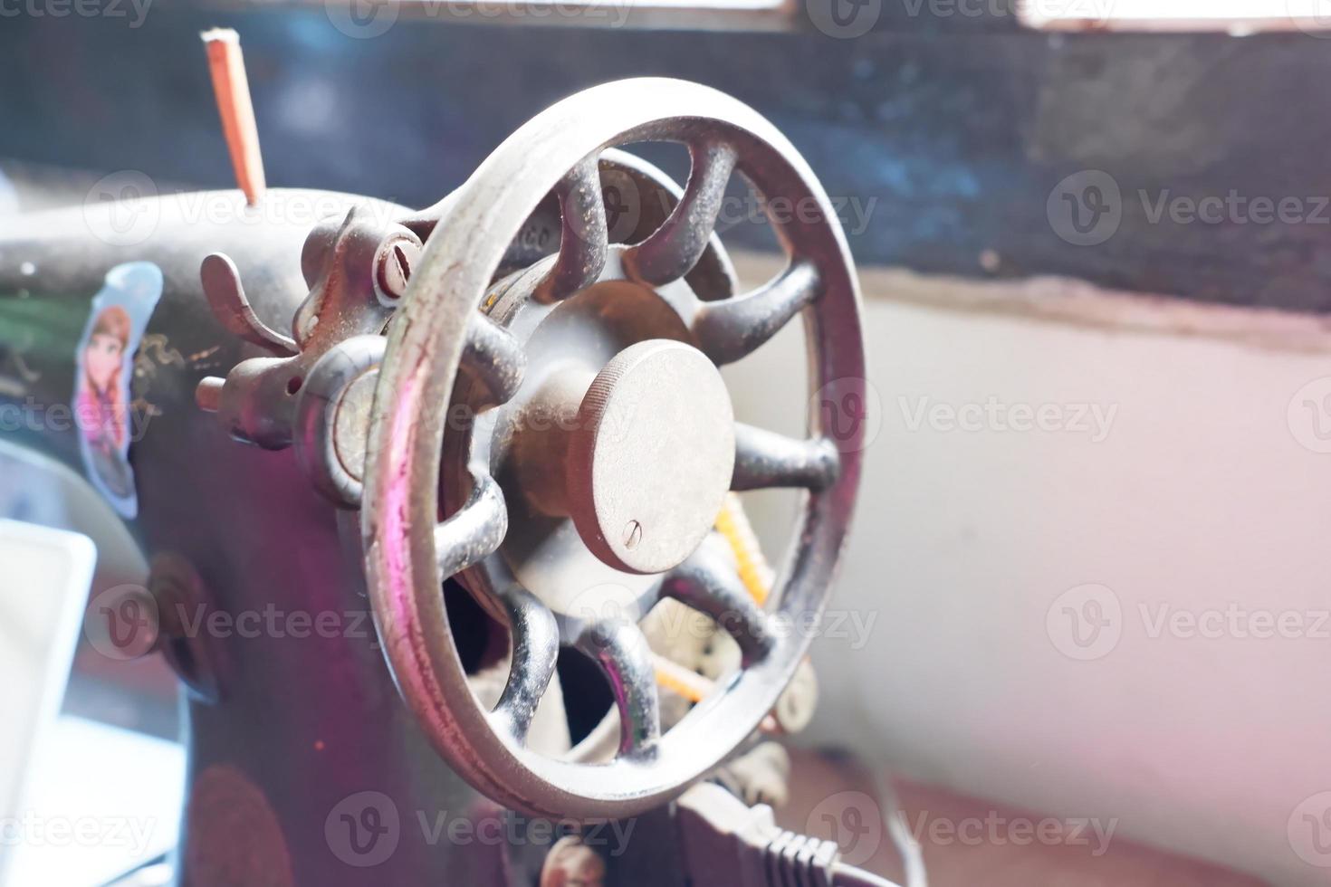 old sewing machine that is beautiful and unique photo