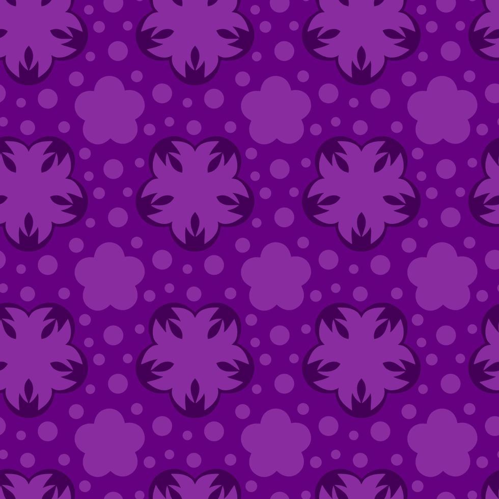 Purple Geometric Seamless Pattern with Tribal Shape. Pattern designed in Ikat, Aztec, Moroccan. Ideal for Fabric Garment, Ceramics, Wallpaper. Vector Illustration.