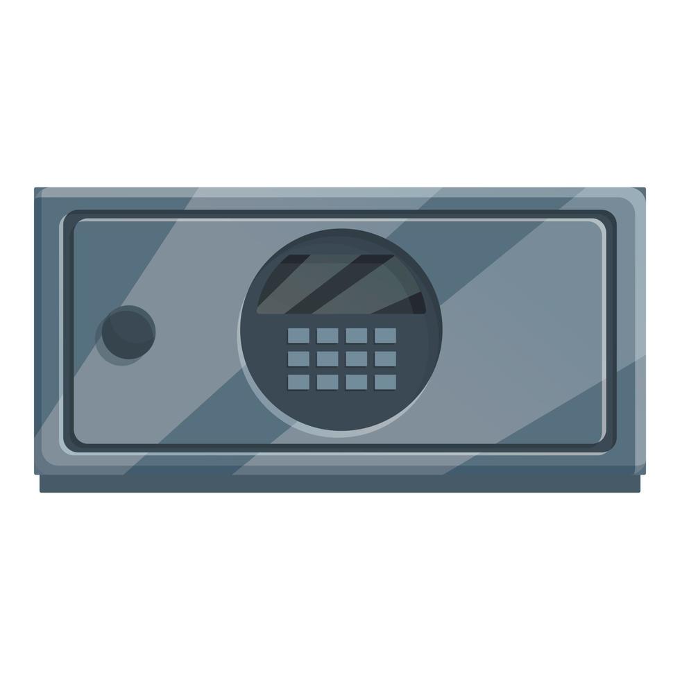 vector de dibujos animados de icono de caja segura. dinero del banco