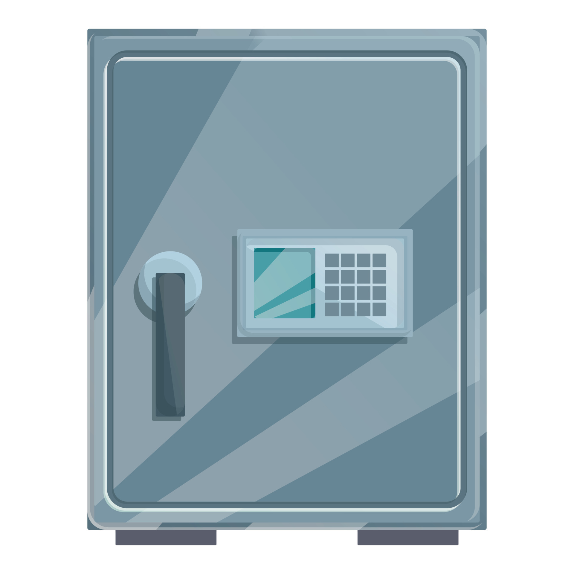 Home money safety box icon cartoon vector. Safe deposit 19087863 Vector