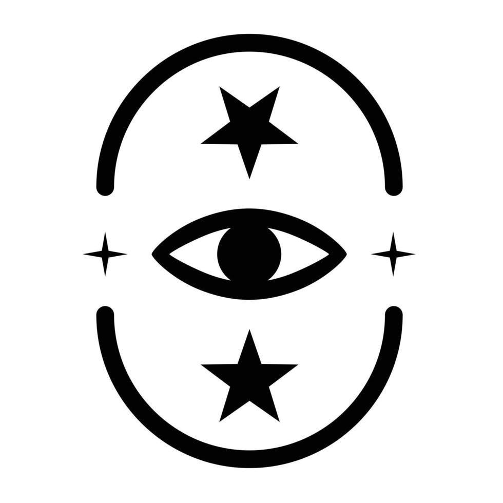 Illuminati symbol aesthetic tatto design vector