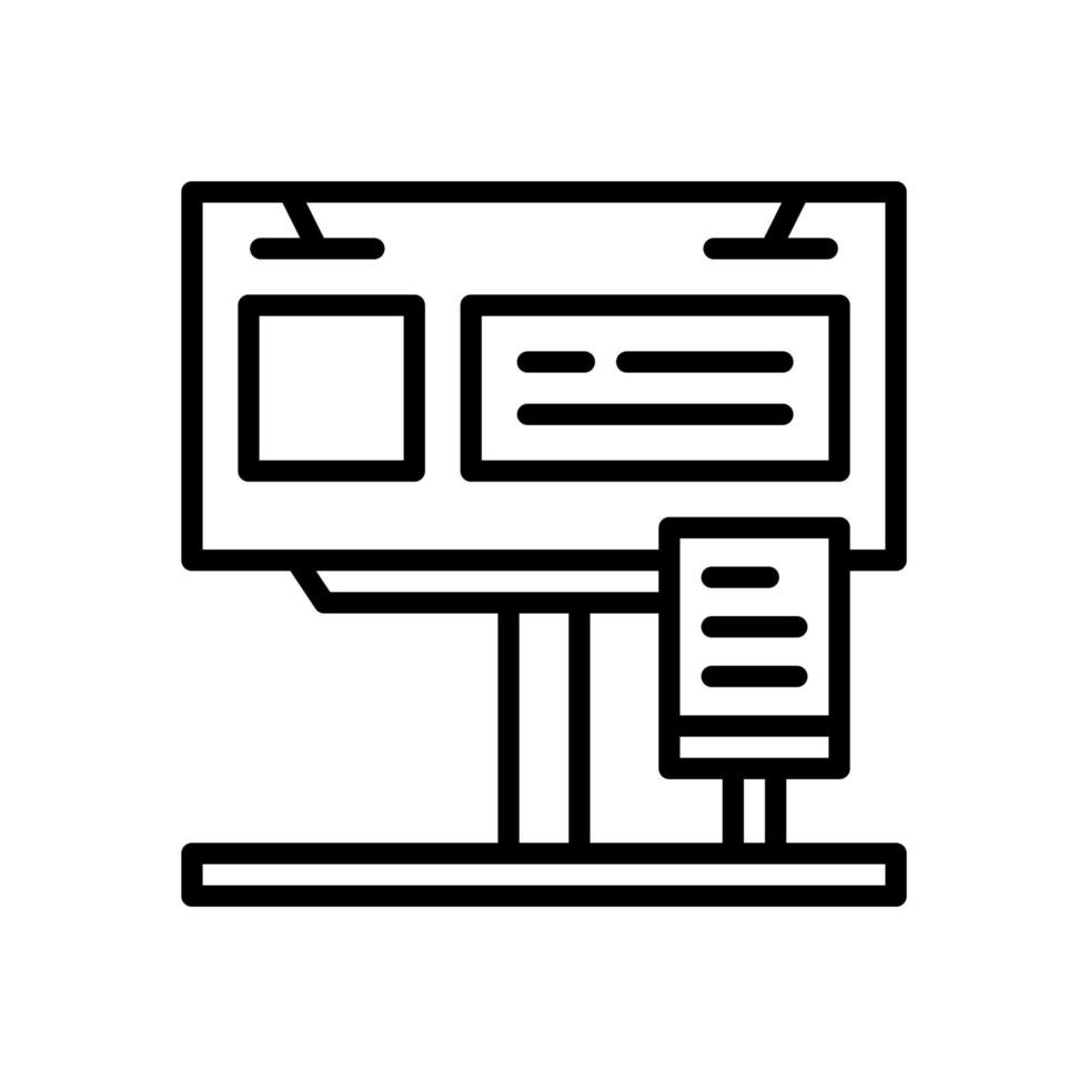 billboard icon for your website design, logo, app, UI. vector