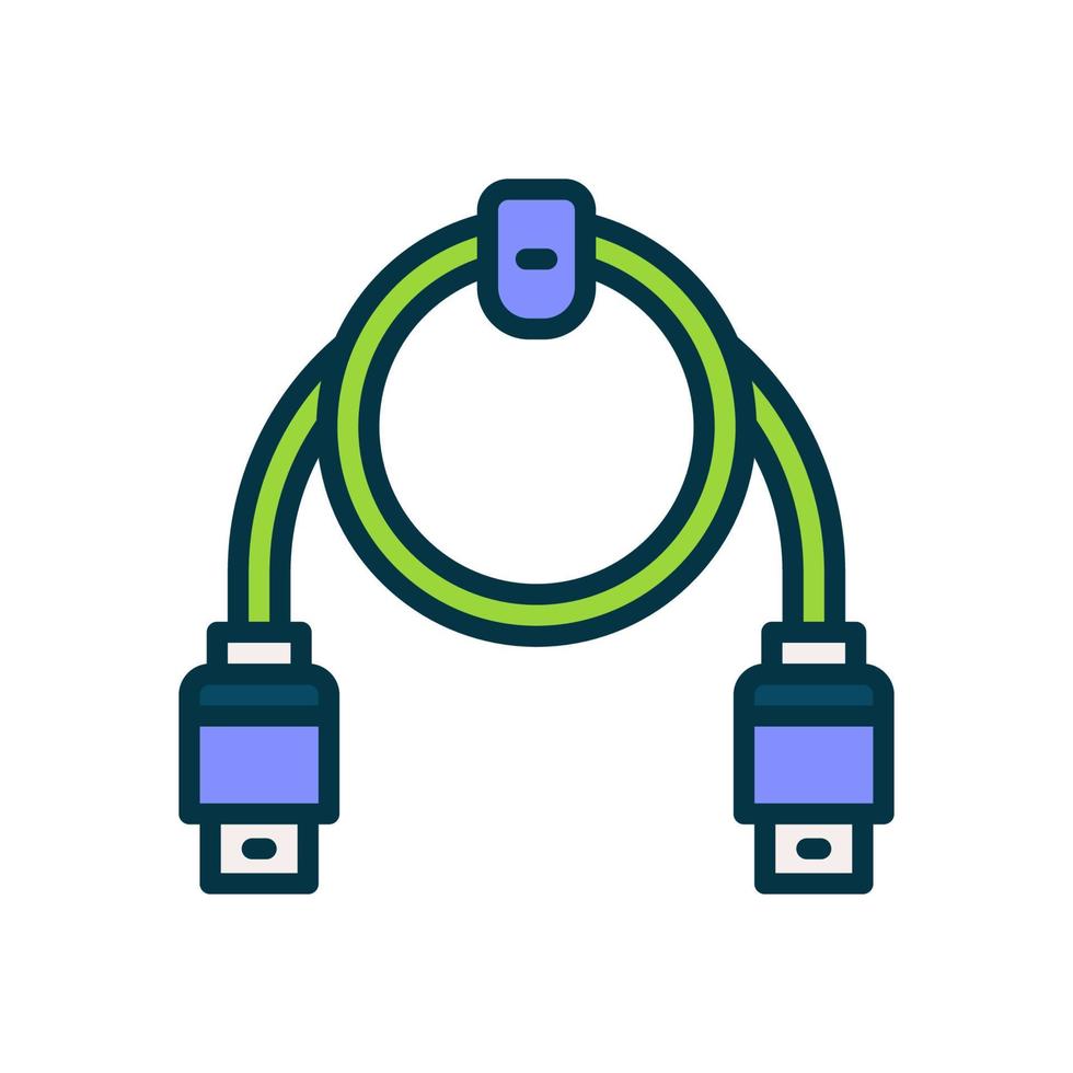 icono de enchufe usb para su sitio web, móvil, presentación y diseño de logotipo. vector