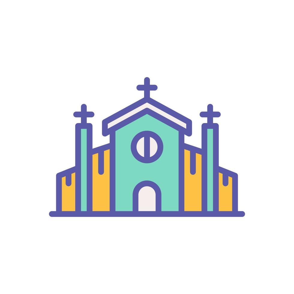 icono de la iglesia para el diseño de su sitio web, logotipo, aplicación, ui. vector