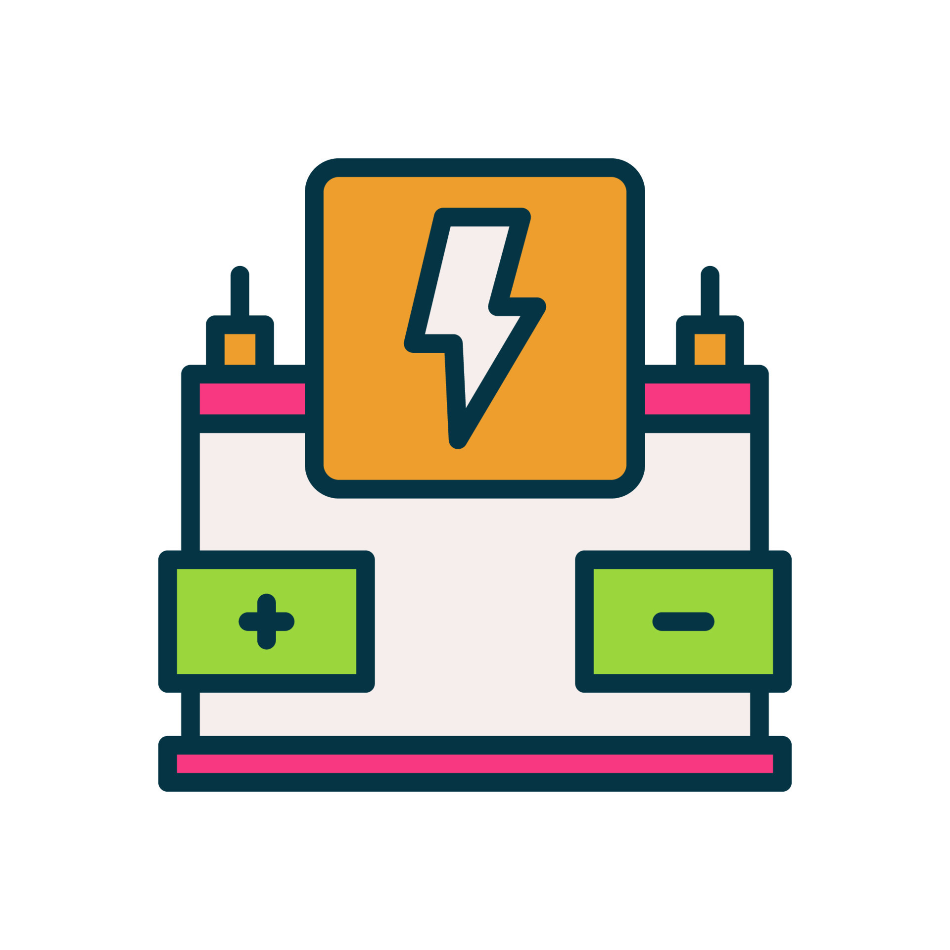 car battery icon for your website, mobile, presentation, and logo