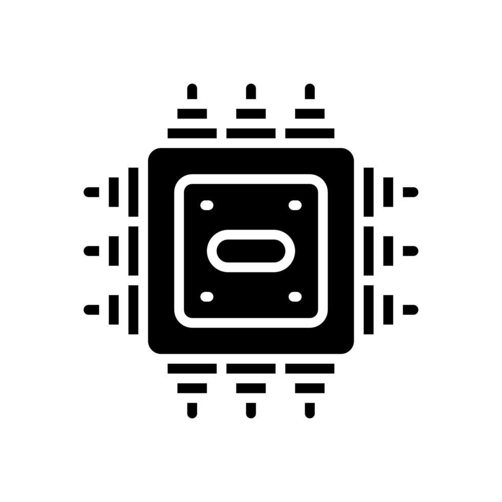 cpu icon for your website, mobile, presentation, and logo design. vector