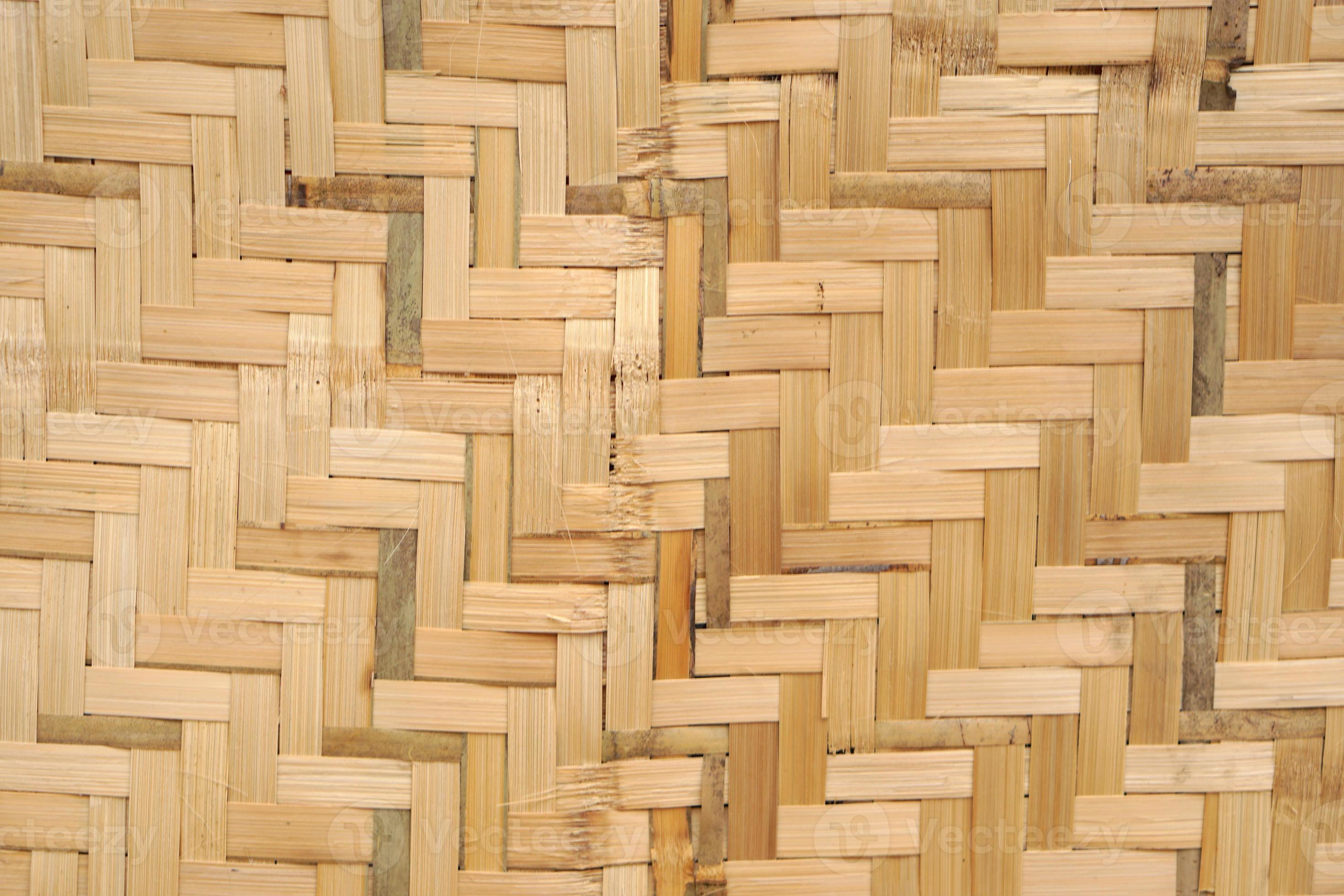 textura de ratán, fondo de textura de tejido de bambú artesanal de