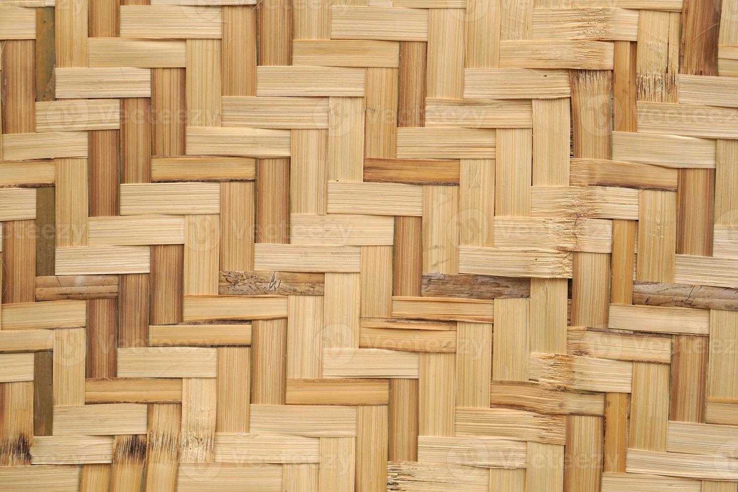 Traditional handcraft weave Thai style pattern nature background texture wicker surface for furniture material photo