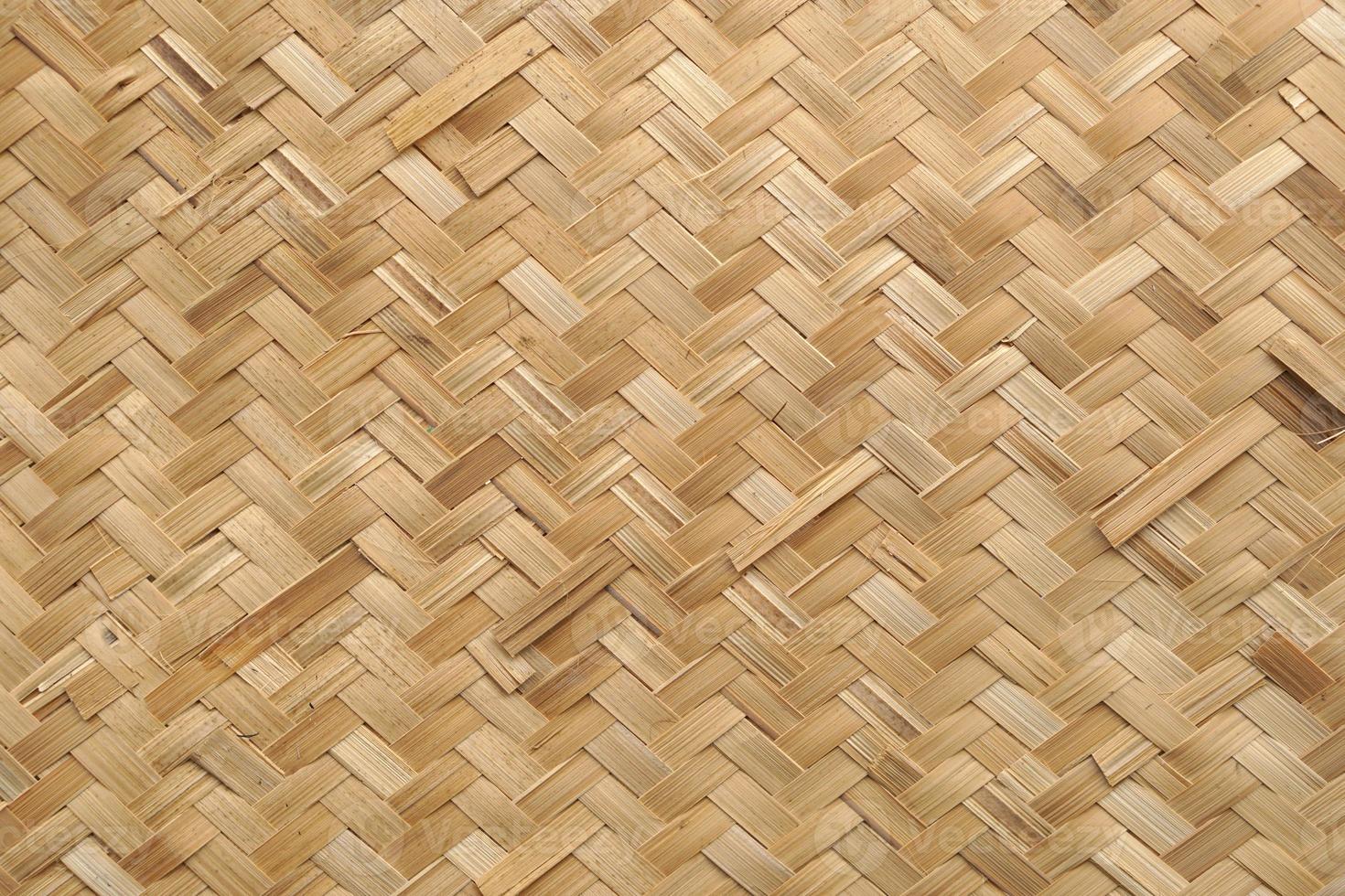 Woven bamboo wall Thai style pattern nature texture background