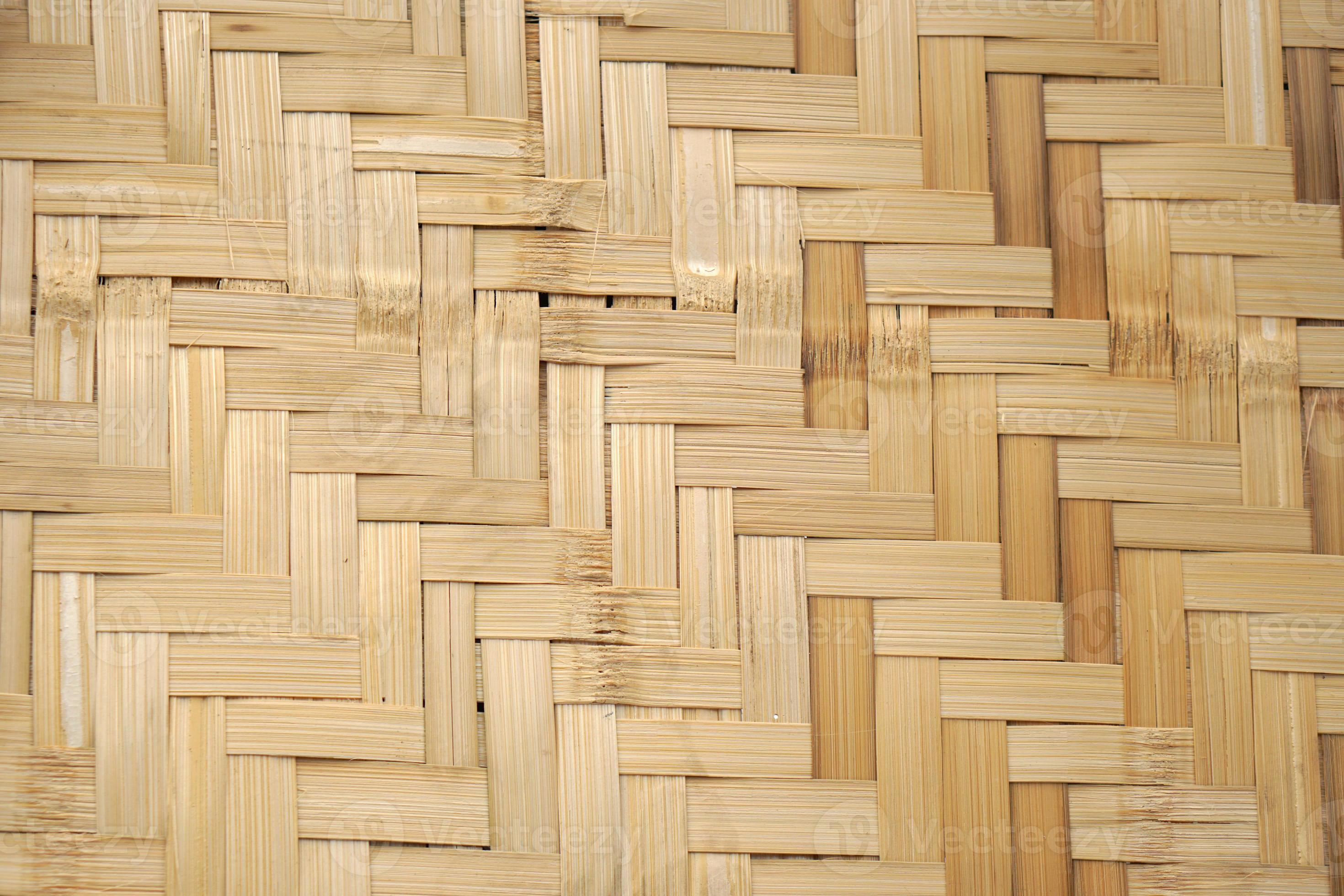 Very large seamless texture of bamboo mat Stock Photo