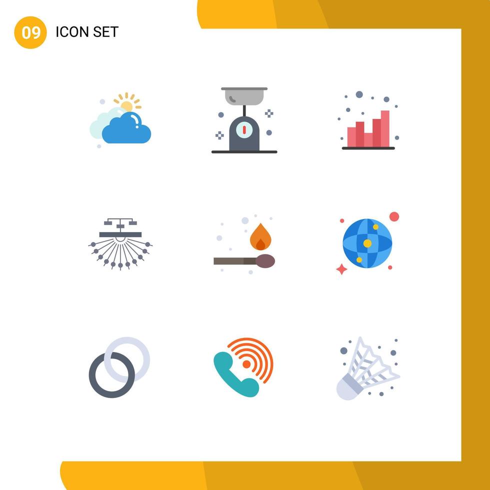 Stock Vector Icon Pack of 9 Line Signs and Symbols for web site kitchen balance site web Editable Vector Design Elements