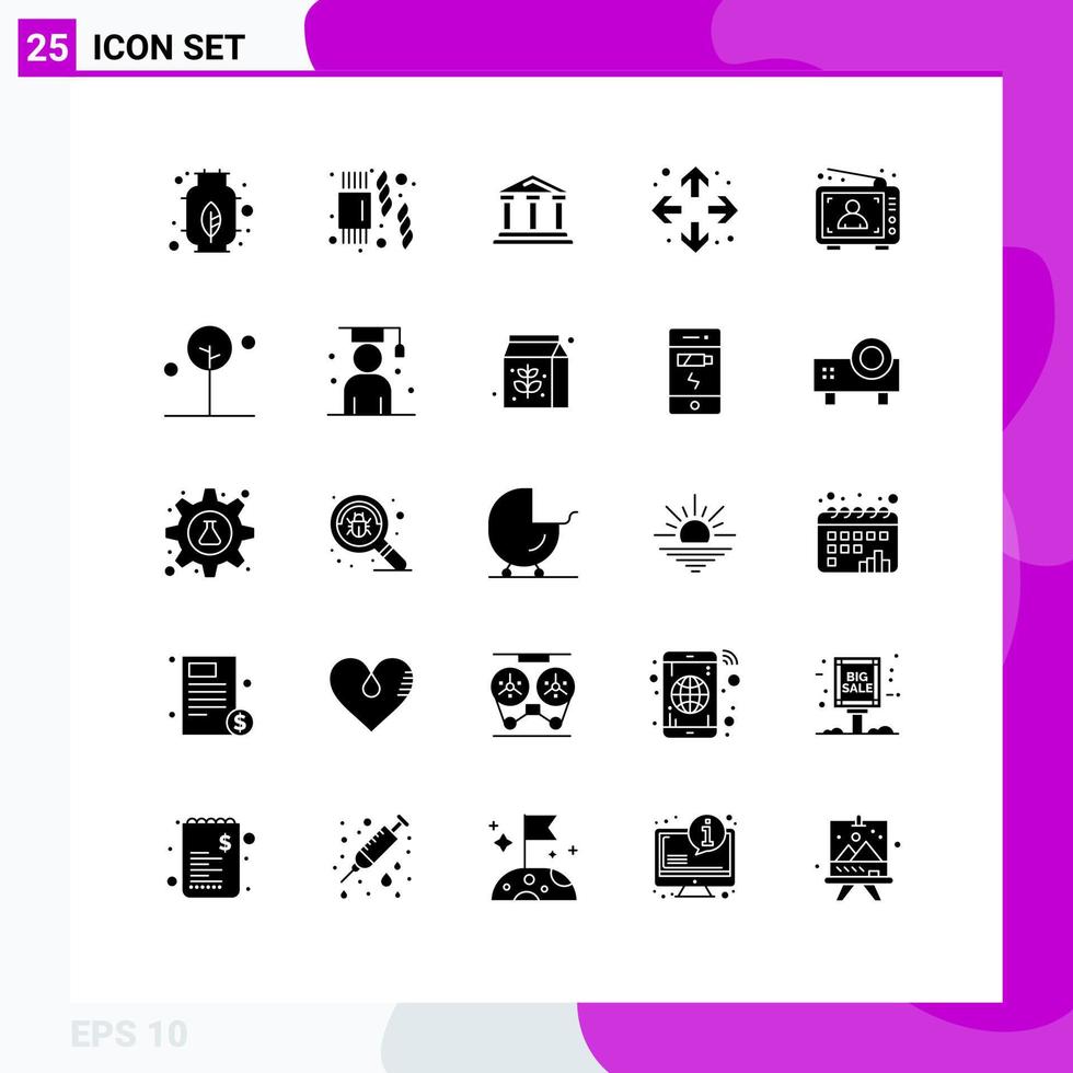 25 Solid Glyph concept for Websites Mobile and Apps man advertisement finance ad full screen Editable Vector Design Elements
