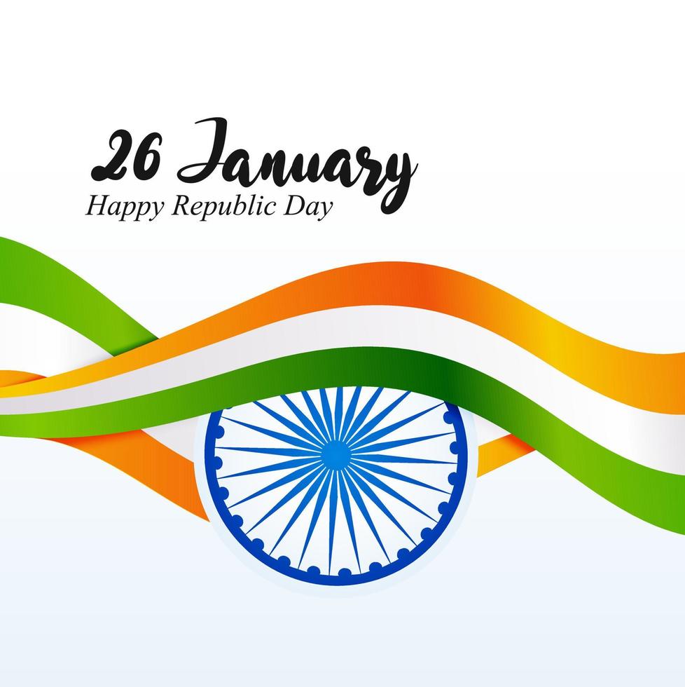 India Republic Day 26 January Indian Background vector