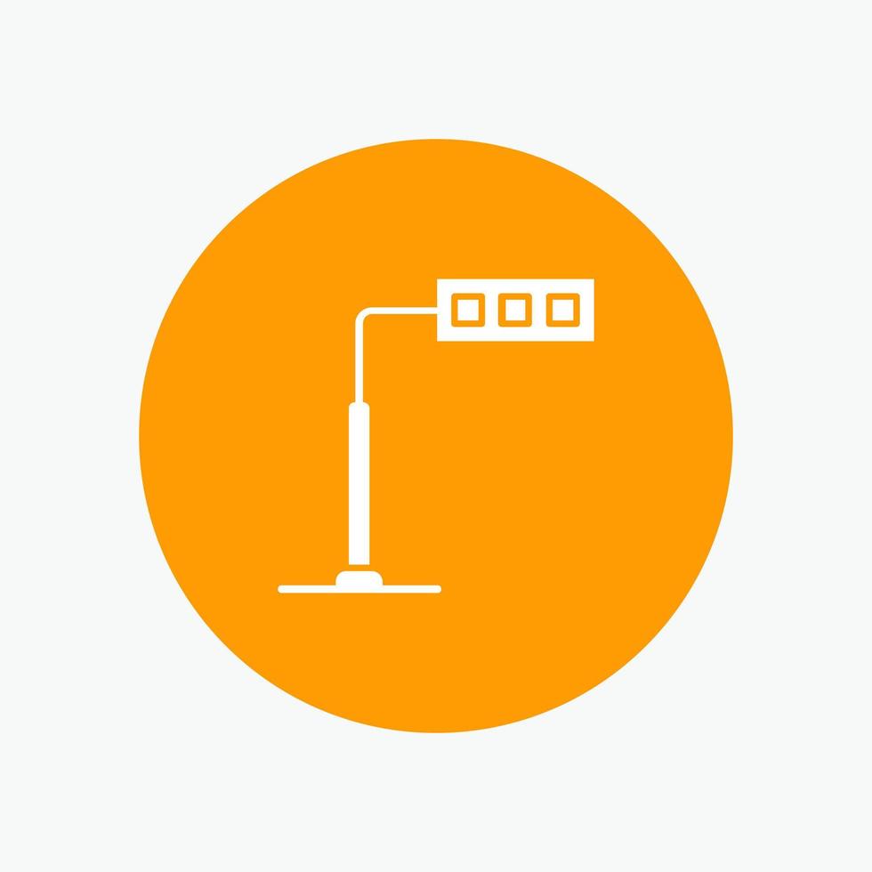 Construction Light Tower Road vector