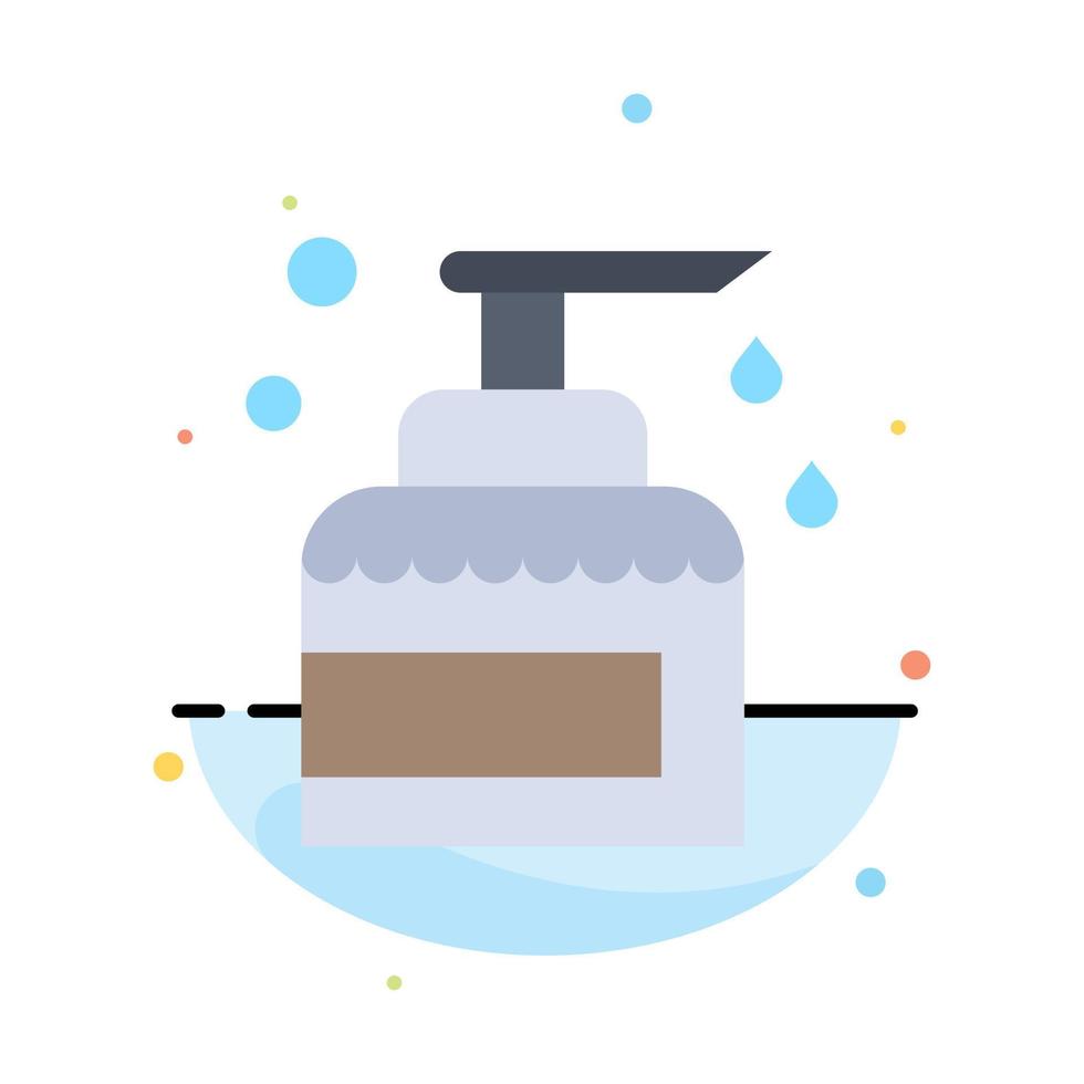 Cleaning House Keeping Product Spray Abstract Flat Color Icon Template vector