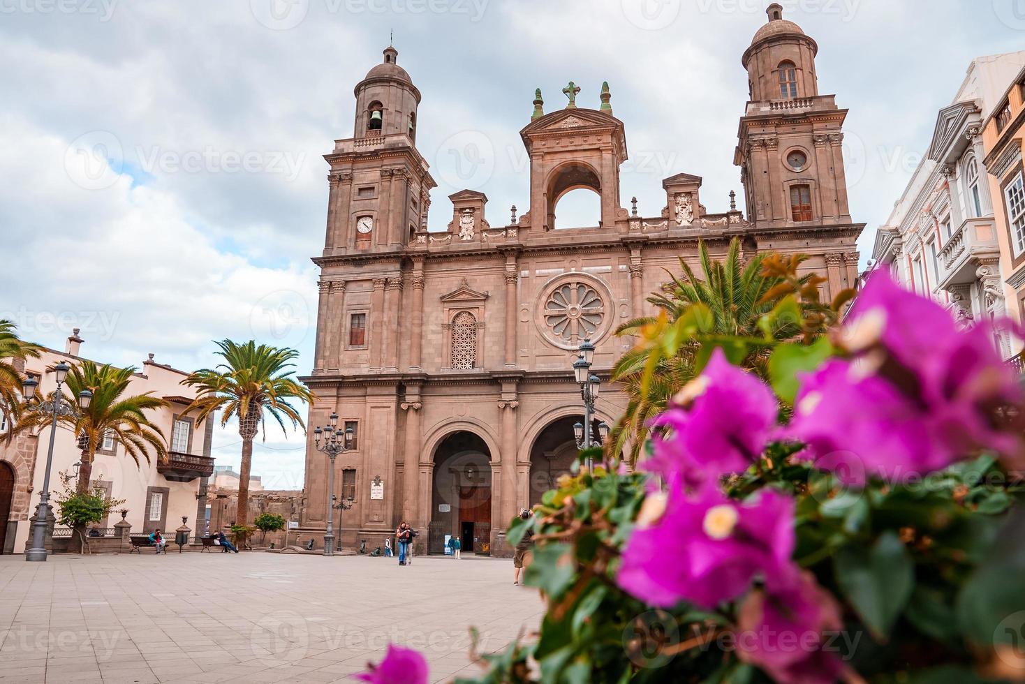Beautiful view of the Cathedral Santa Ana Vegueta in Las Palmas photo