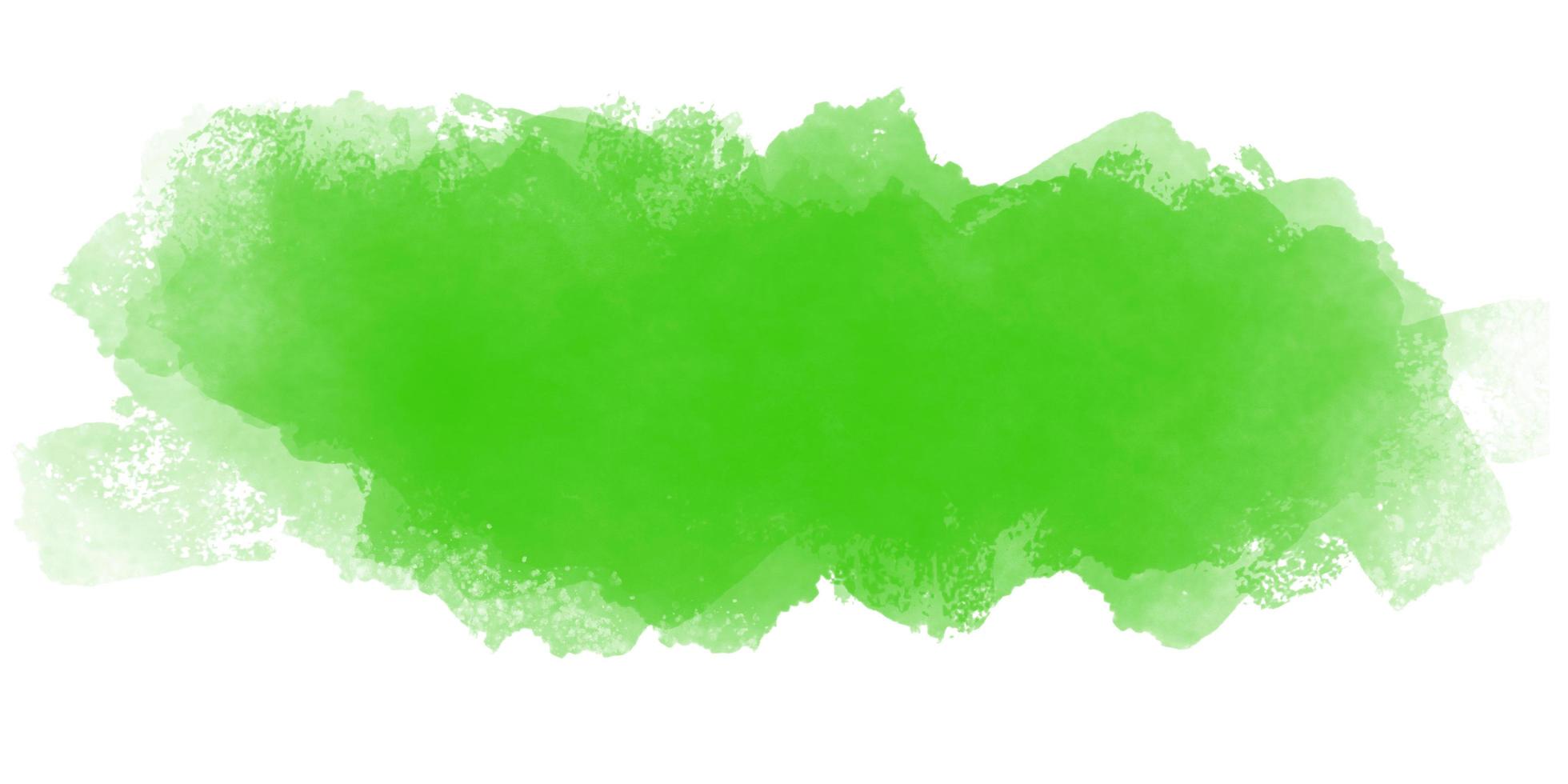 Abstract green watercolor on white background photo