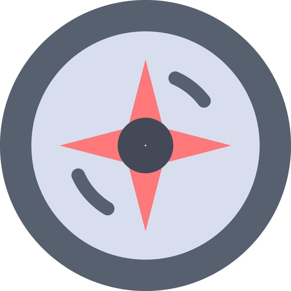 Navigation Compass Location  Flat Color Icon Vector icon banner Template