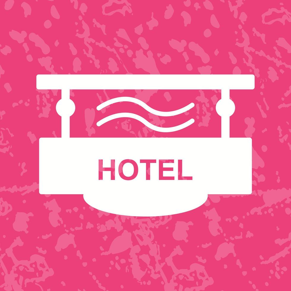 icono de vector de signo de hotel