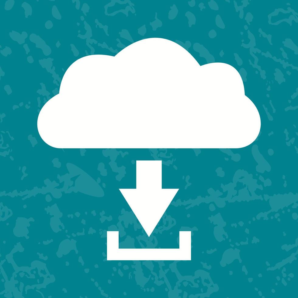 Unique Download from Cloud Vector Icon