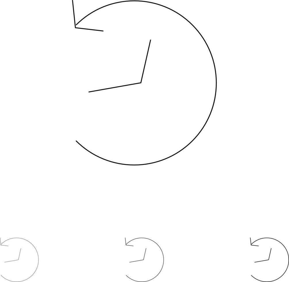 Twitter Logo Refresh Bold and thin black line icon set vector