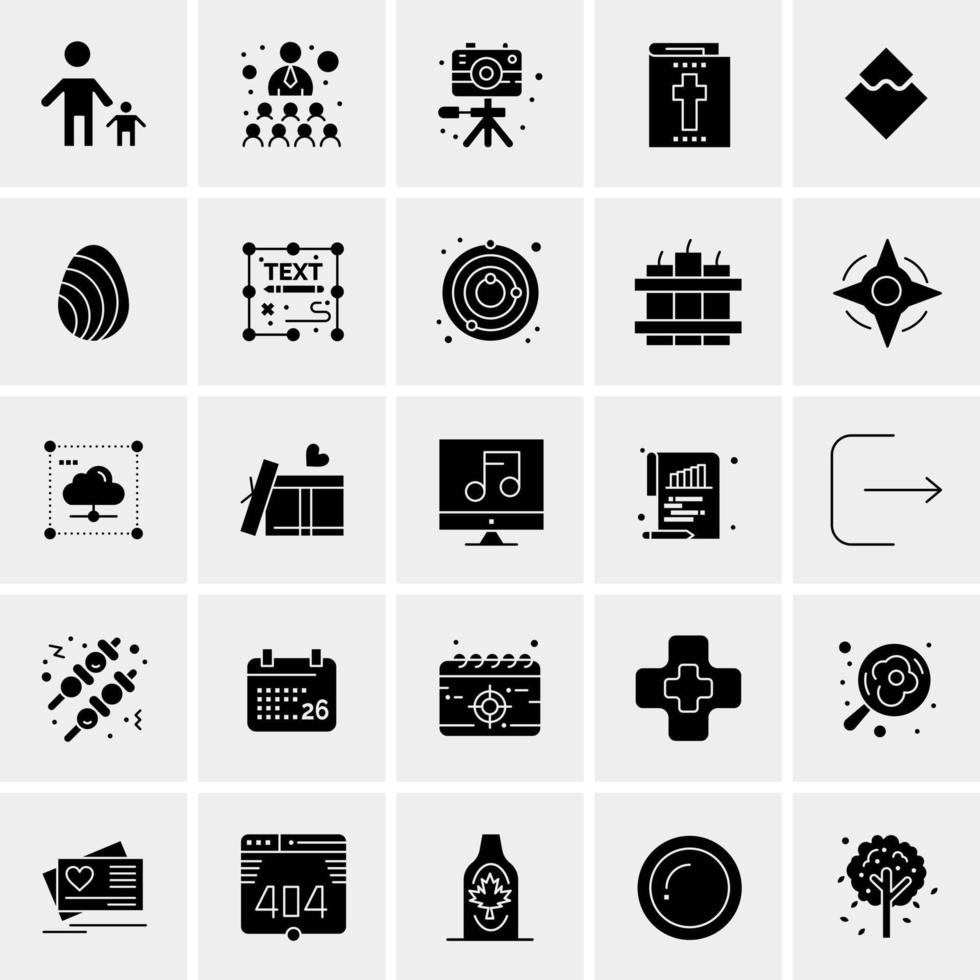 25 Universal Business Icons Vector Creative Icon Illustration to use in web and Mobile Related project