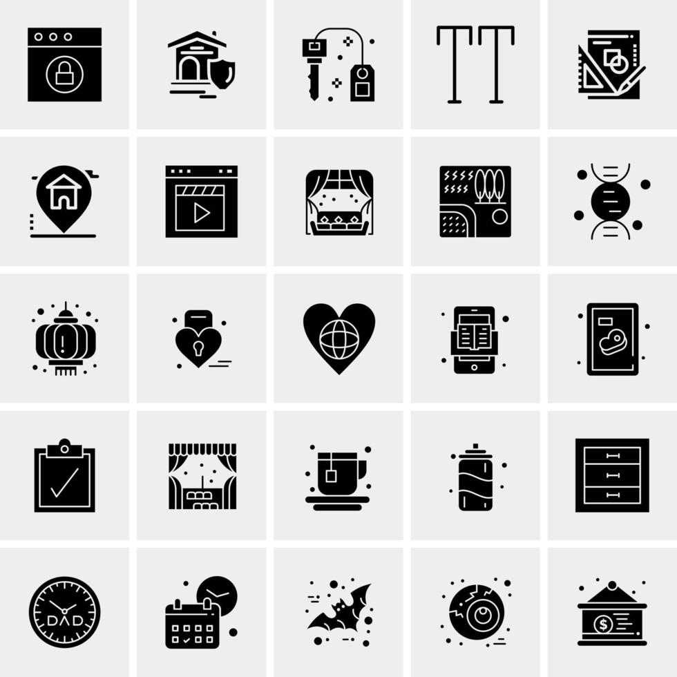 25 Universal Business Icons Vector Creative Icon Illustration to use in web and Mobile Related project