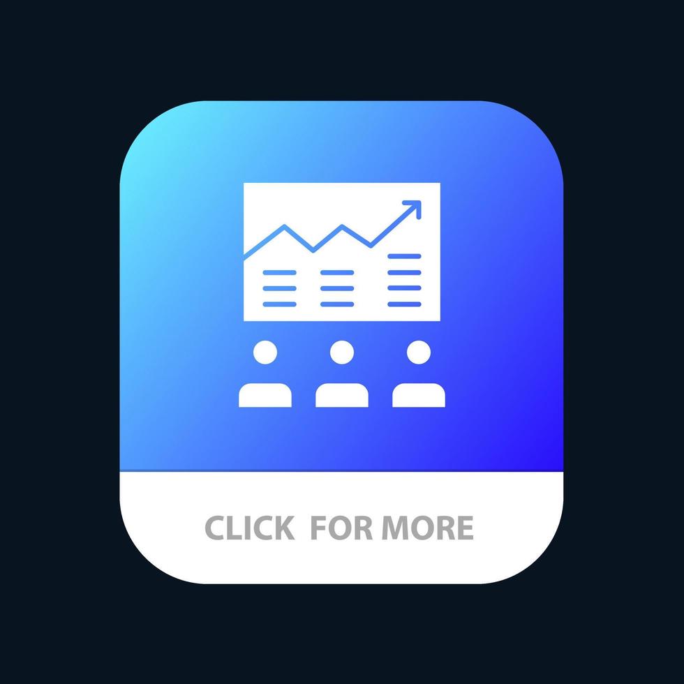 equipo flecha negocio gráfico esfuerzos gráfico éxito aplicación móvil botón android e ios versión de glifo vector