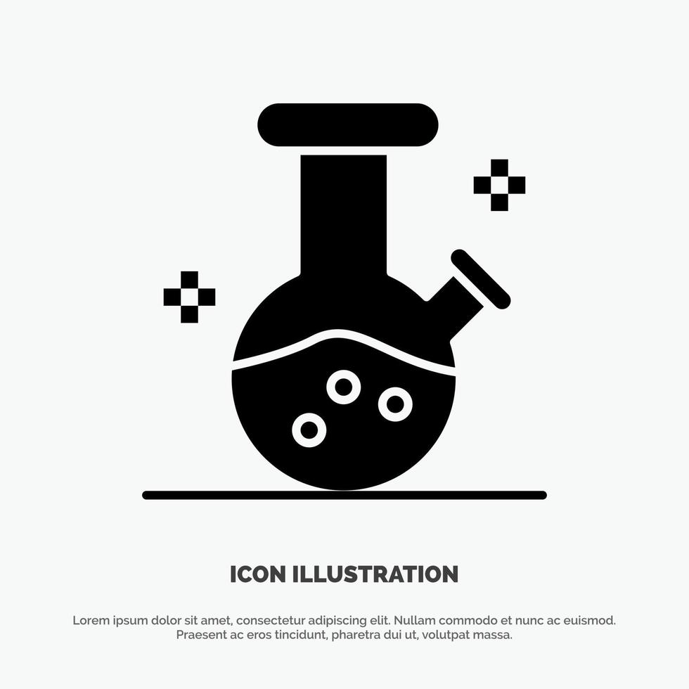 Demo flask Lab Potion solid Glyph Icon vector