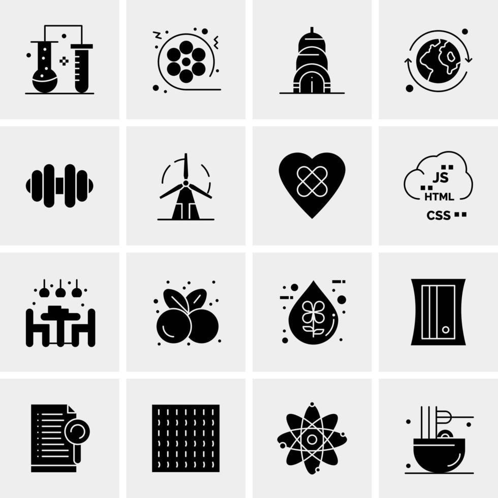 16 Universal Business Icons Vector Creative Icon Illustration to use in web and Mobile Related project