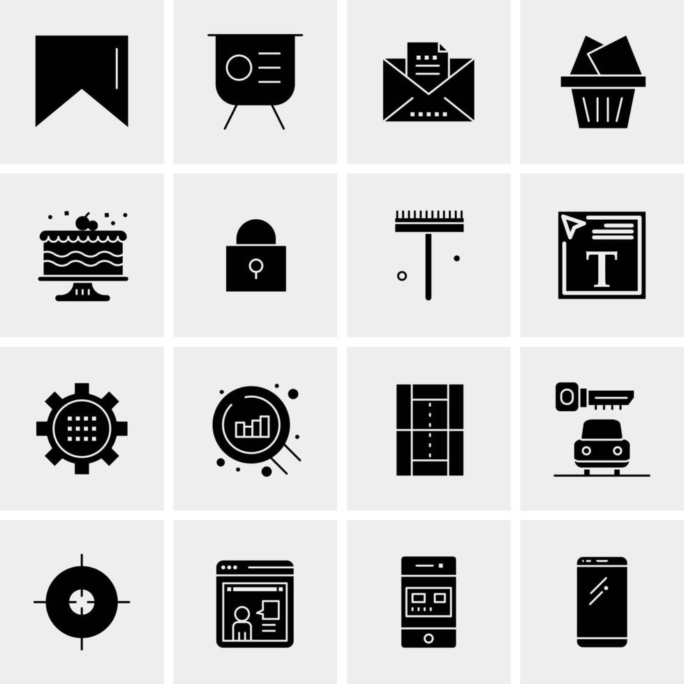 16 Universal Business Icons Vector Creative Icon Illustration to use in web and Mobile Related project