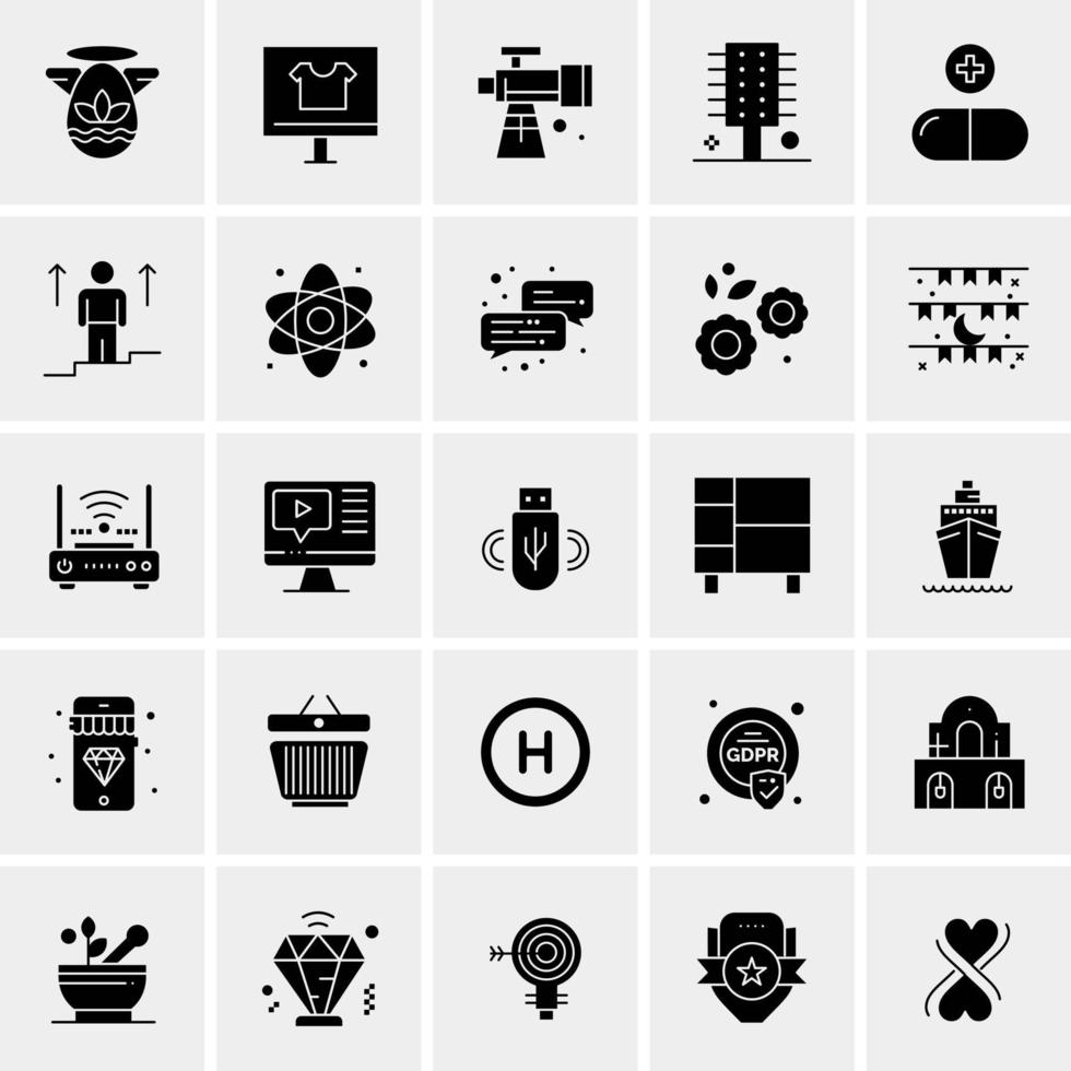 25 Universal Business Icons Vector Creative Icon Illustration to use in web and Mobile Related project