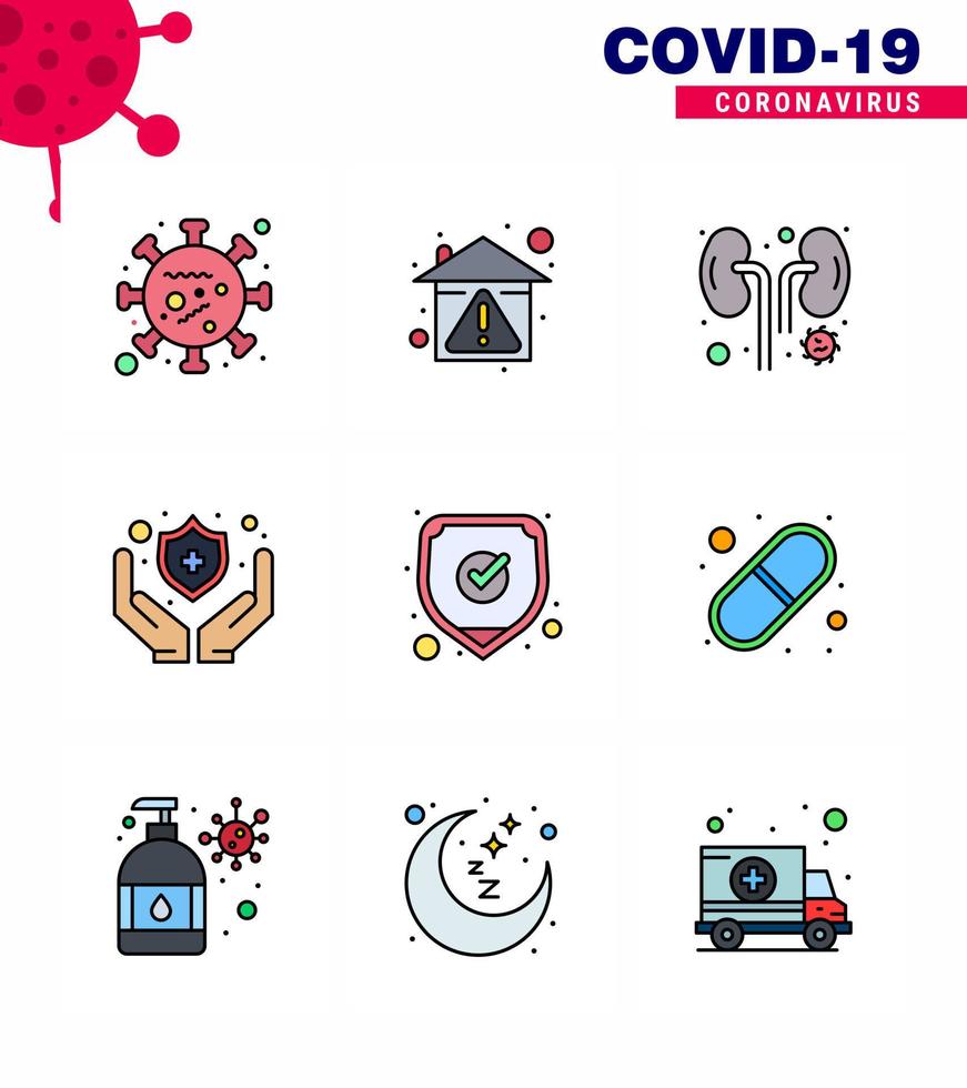 conjunto de iconos de prevención de coronavirus 2019ncov covid19 protección médica protección infección médica coronavirus viral 2019nov elementos de diseño de vectores de enfermedades