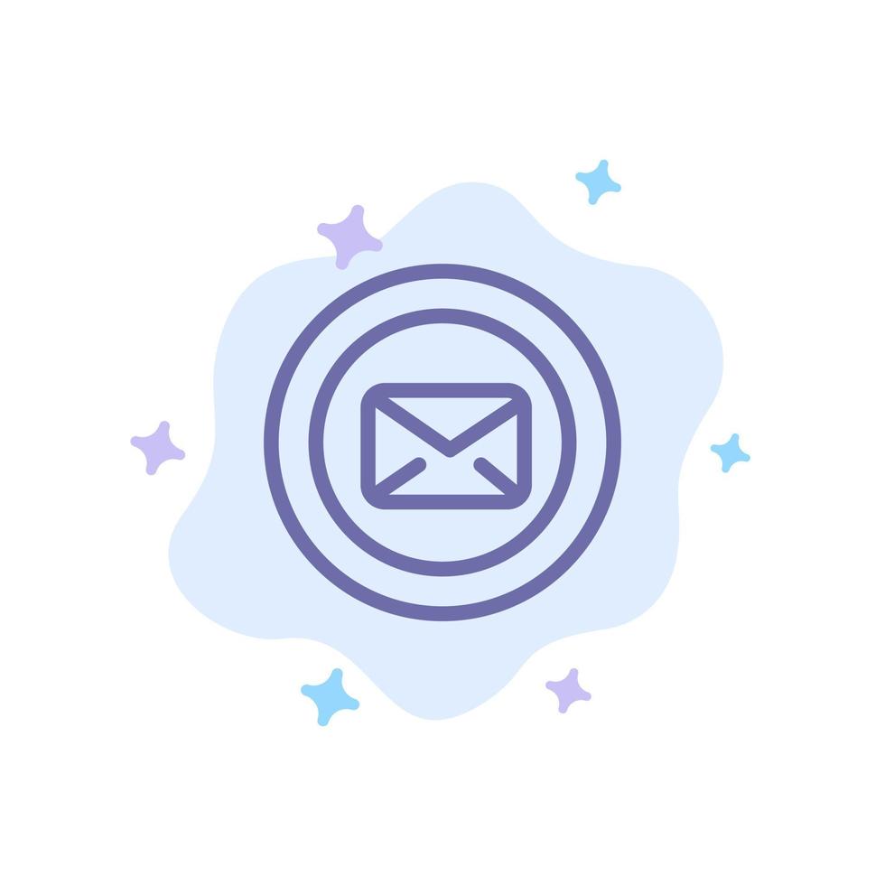 Chat Message Support Text Message Typing Blue Icon on Abstract Cloud Background vector