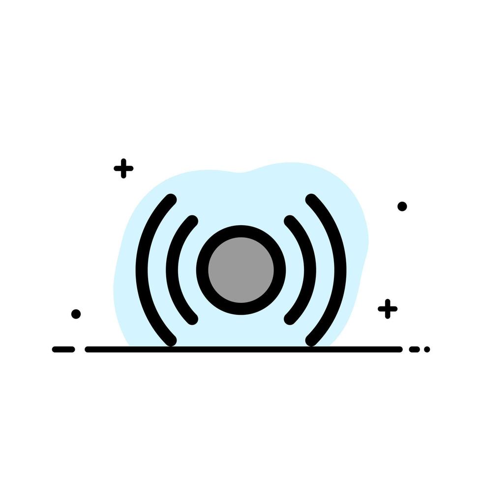 Basic Essential Signal Ui Ux  Business Flat Line Filled Icon Vector Banner Template