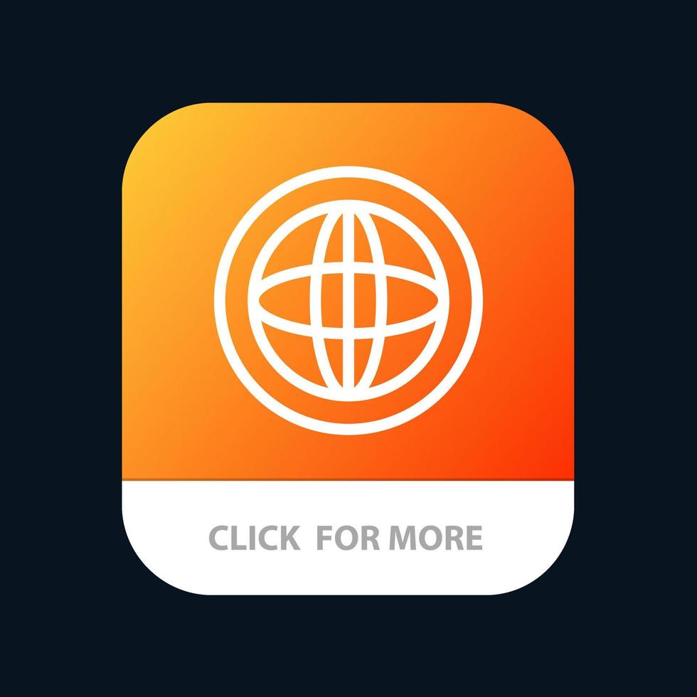 Center Communication Global Help Support Mobile App Button Android and IOS Line Version vector