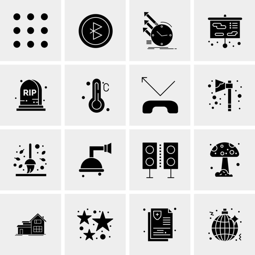 16 Universal Business Icons Vector Creative Icon Illustration to use in web and Mobile Related project