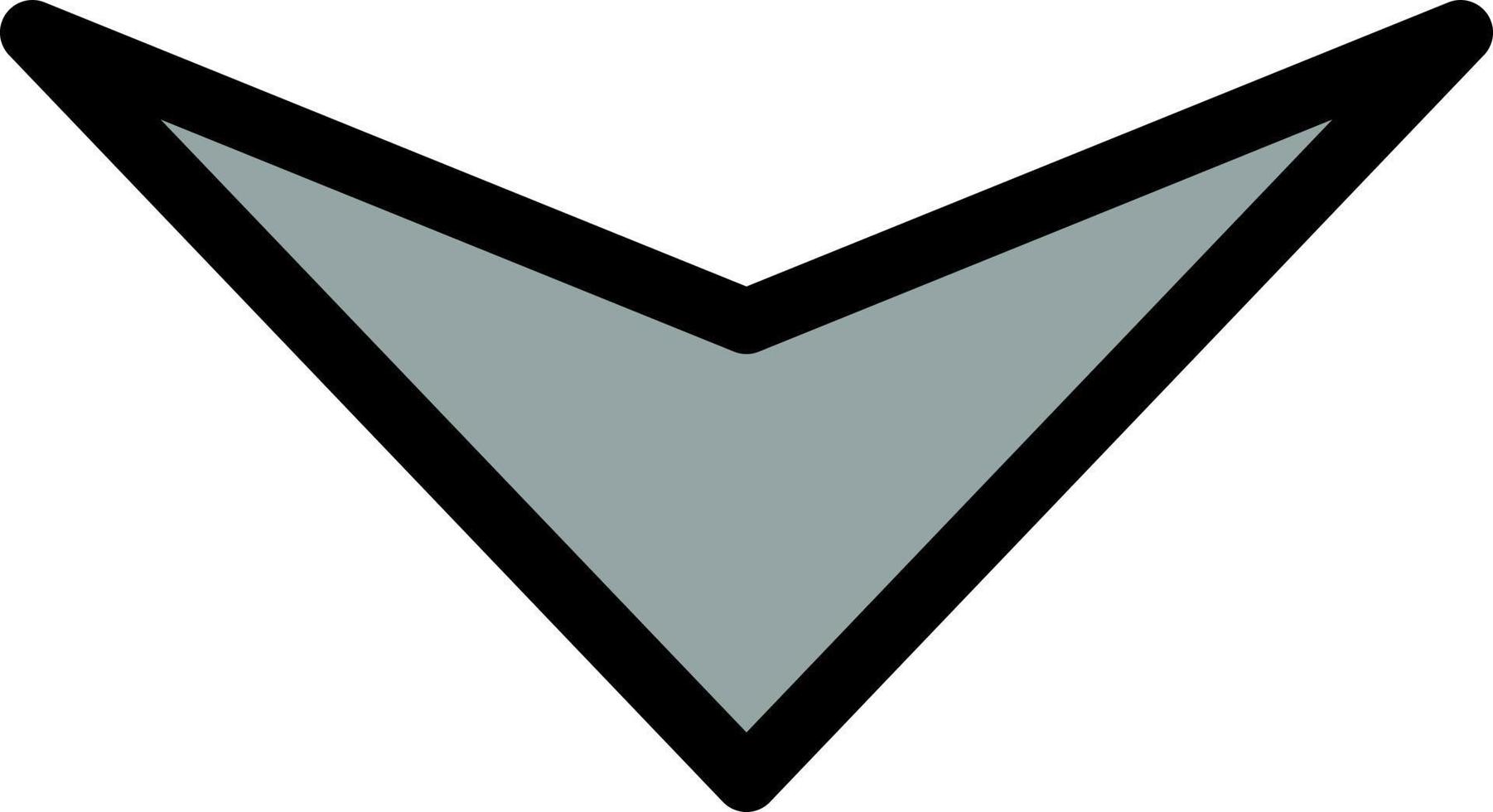 flecha abajo siguiente icono de color plano icono de vector plantilla de banner