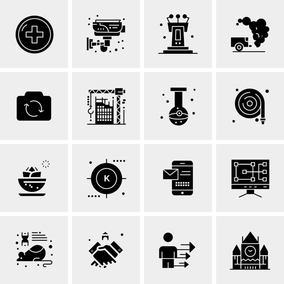 16 Universal Business Icons Vector Creative Icon Illustration to use in web and Mobile Related project