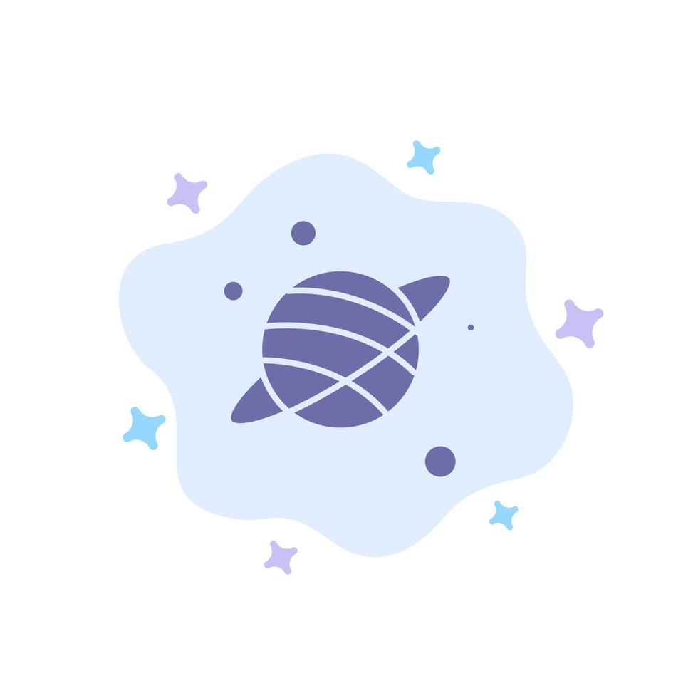 Astrology Planet Space Blue Icon on Abstract Cloud Background vector