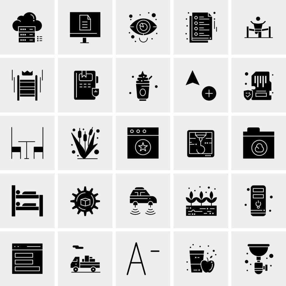 25 Universal Business Icons Vector Creative Icon Illustration to use in web and Mobile Related project