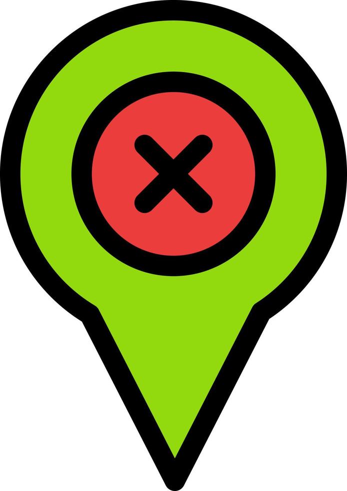 agregar pin ubicación mapa color plano icono vector icono banner plantilla