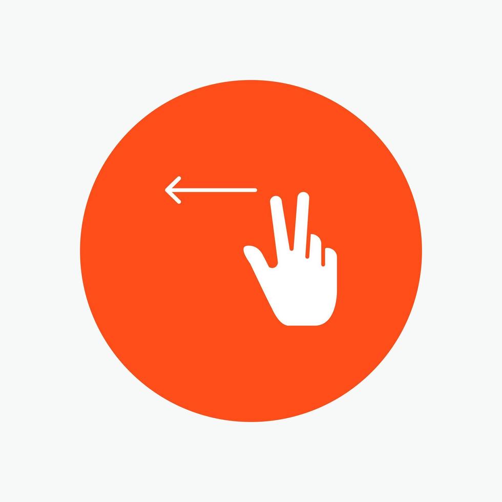 Fingers Gesture Left vector